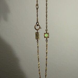 Catbird-esque Madewell Gold Bracelet with Opal Accent